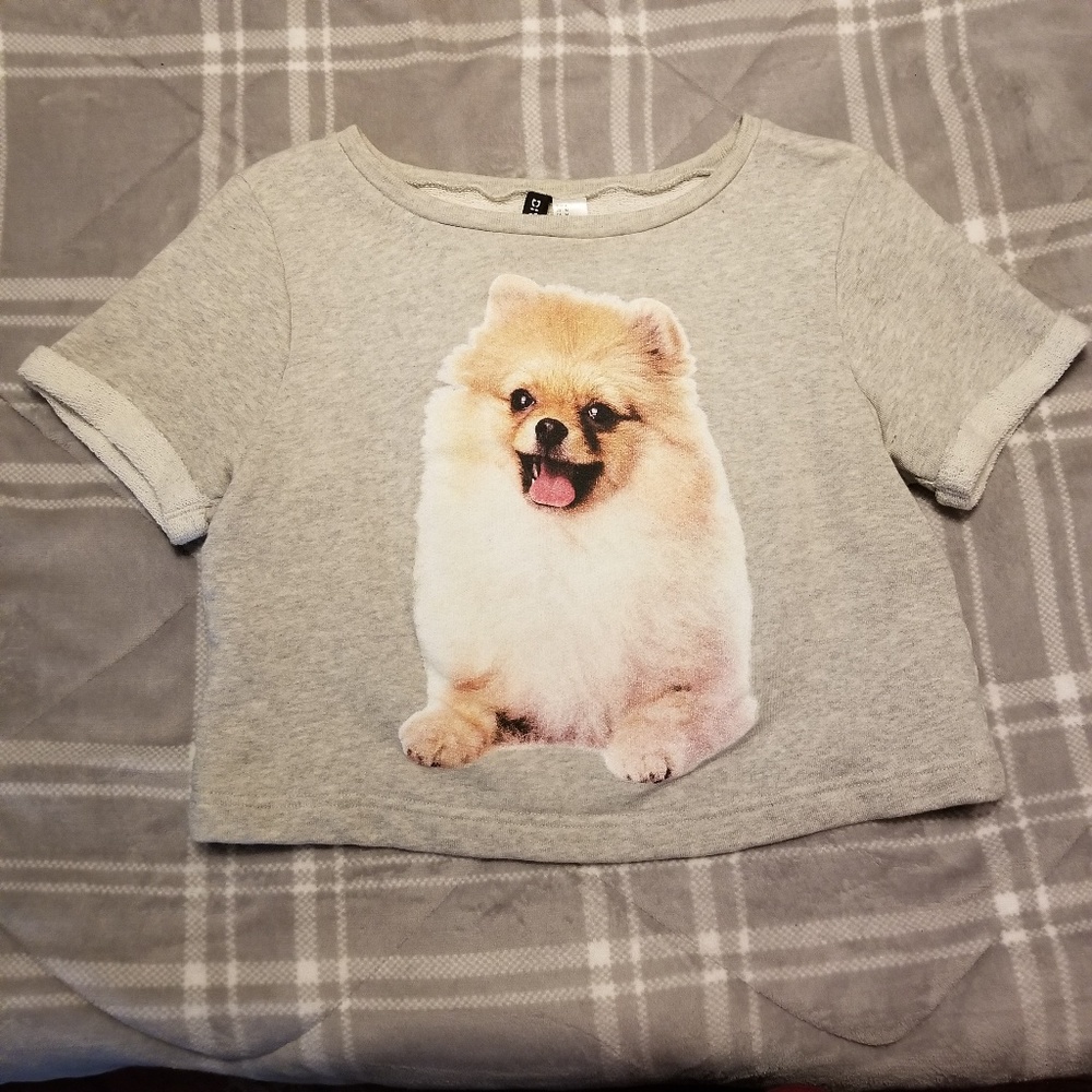 Dog Cropped Sweater